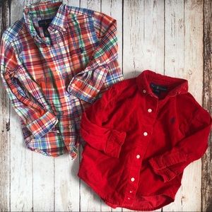 Boys Ralph Lauren Polo Button up shirts